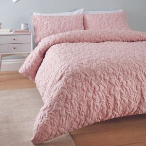 Catherine Lansfield So Soft Pinsonic Floral Bedding Set Blush