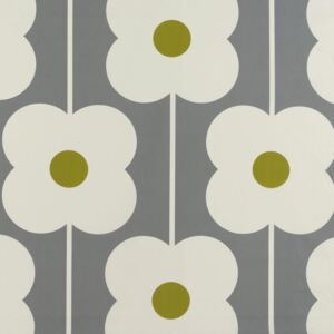 Orla Kiely - Abacus Flower Curtain Fabric Olive