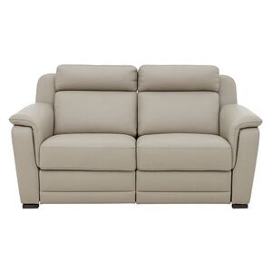 Nicoletti - Matera 2.5 Seater Leather Power Recliner Sofa with Pad Arms - Beige