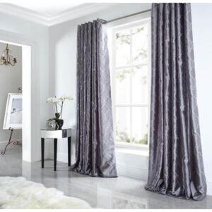 Midtown Eyelet Curtains Silver