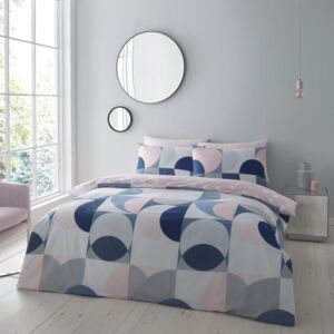 Catherine Lansfield Sirkel Geo Bedding Set Blush