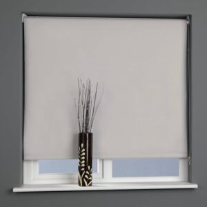 Plain Blackout Roller Blind Mushroom