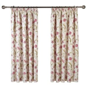 Tulipa Ready Made Lined Curtains Soft Red