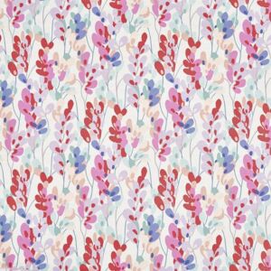 Twirl Curtain Fabric Raspberry