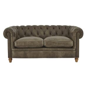 Alexander and James - New England Newport 2 Seater Leather Sofa - Brown