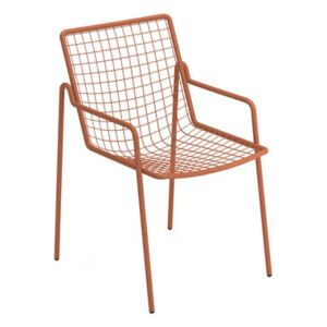 Rio R50 Stackable armchair - / Metal by Emu Red