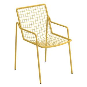 Rio R50 Stackable armchair - / Metal by Emu Yellow