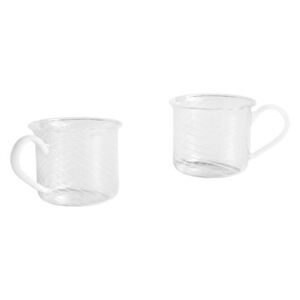 Cup - / Set of 2 - Borosilicate glass by Hay Transparent
