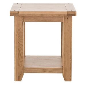 Furnitureland - California Solid Oak Lamp Table - Brown