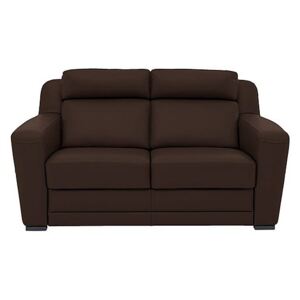 Nicoletti - Matera 2.5 Seater Leather Static Sofa with Box Arms - Brown