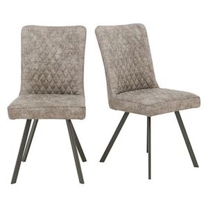 Earth Pair of Dining Chairs - Grey