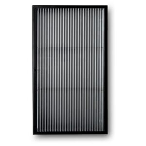 Haze Wall storage - / L 35 x H 60 cm - Fluted glass by Ferm Living Black