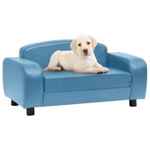 VidaXL Dog Sofa Turquoise 80x50x40 cm Faux Leather