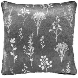 Fleur Cushion Cover 43cm x 43cm Charcoal