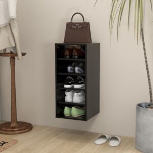 Shoe Cabinet Black 31.5x35x70 cm Chipboard