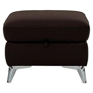 Galaxy Storage Footstool - Brown- World of Leather
