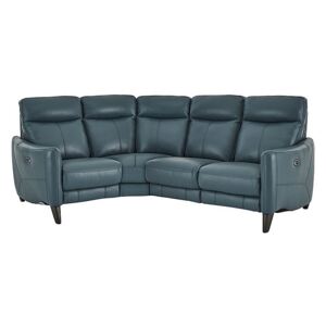 Compact Collection Petit Leather Corner Sofa - Green- World of Leather