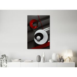 Canvas Print Abstract: Ribbons (1 Part) Vertical
