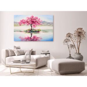 Canvas Print Trees: Blooming Island (1 Part) Wide