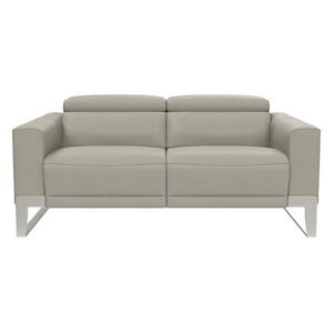 Nicoletti - Azione 2.5 Seater Leather Sofa with Ratchet Headrest - Grey