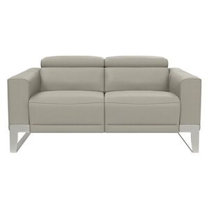 Nicoletti - Azione 2 Seater Leather Sofa with Ratchet Headrest - Grey