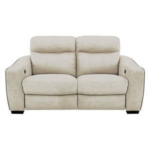Cressida 2 Seater Fabric Recliner Sofa - Beige