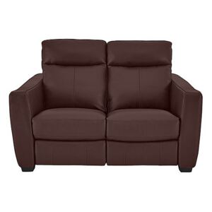 Compact Collection Midi 2 Seater Leather Manual Recliner Sofa- World of Leather
