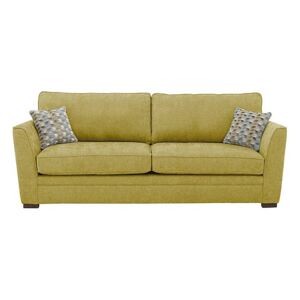 The Delight 3 Seater Classic Back Fabric Sofa - Green