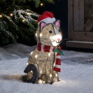 LED Kitten Outdoor Christmas Figure