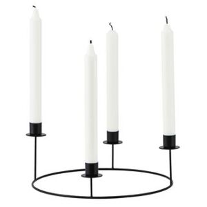 Ring Small Candelabra - / Ø 27 cm by House Doctor Black