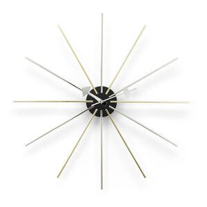 Star Clock Clock - / By George Nelson, 1948-1960 / Ø 61 cm by Vitra Gold/Silver/Metal
