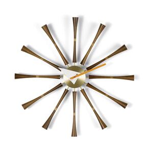 Spindle Clock Wall clock - / By George Nelson, 1948-1960 / Ø 57 cm by Vitra Natural wood