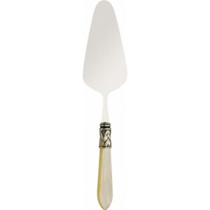 ALADDIN OLD SILVER-PLATED RING CAKE SERVER IVORY - Ivory