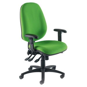 Bradford Extra High Back Operator Chair With Inflatable Lumbar, Chrome/Memo