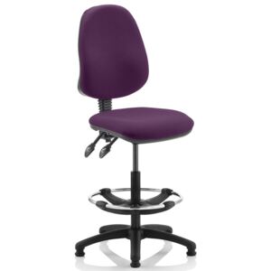 Lunar 2 Lever Draughtsman Chair (No Arms), Tansy Purple