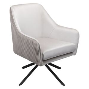 Pia Pleat Back Chair - Silver
