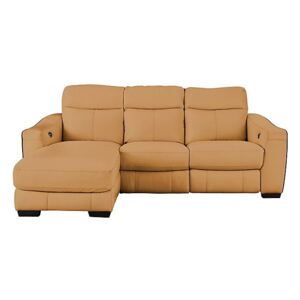Cressida Leather Corner Chaise Recliner Sofa- World of Leather