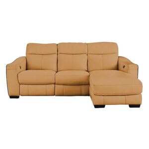 Cressida Leather Corner Chaise Recliner Sofa- World of Leather
