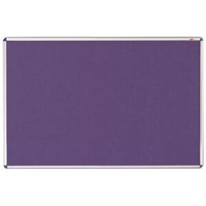 Shield Resist-a-Flame Eco-Colour Noticeboard, Purple