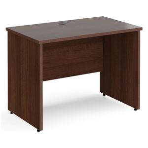 Tully Panel End Narrow Rectangular Desk, 100wx60dx73h (cm), Walnut