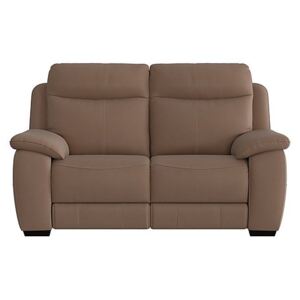 Starlight Express 2 Seater Fabric Recliner Sofa with Power Headrests - Brown