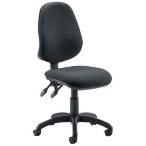 Lunar 2 Lever Operator Chair With No Arms, Charcoal