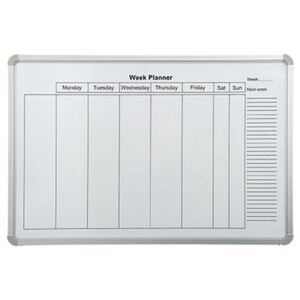 Magnetic Weekly Planner, White