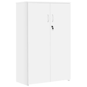 Primo Cupboard, 2 Shelf - 75w40dx120h (cm), White