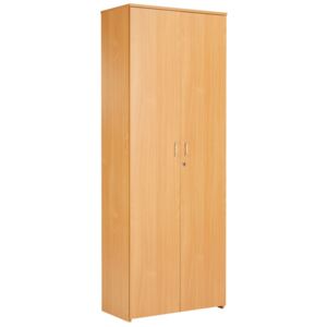 Primo Cupboard, 4 Shelf - 75wx40dx200h (cm), Warm Beech