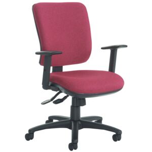 Polnoon High Back Operator Chair With Height Adjustable Arms, Silcoates