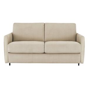 Nicoletti - Alcova 2 Seater Fabric Sofa Bed with Slim Arms - Beige