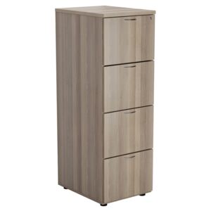 Proteus Wooden Filing Cabinet, Grey Oak