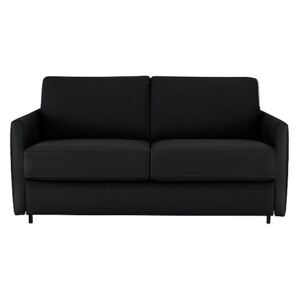 Nicoletti - Alcova 2 Seater Fabric Sofa Bed with Slim Arms - Black