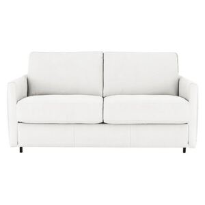 Nicoletti - Alcova 2 Seater Fabric Sofa Bed with Slim Arms - White